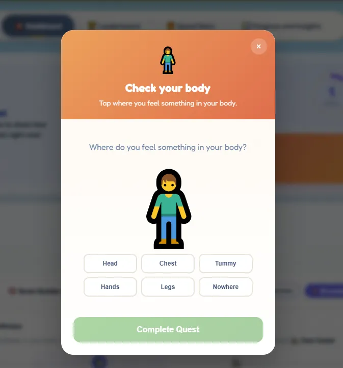 Daily quest check-in
